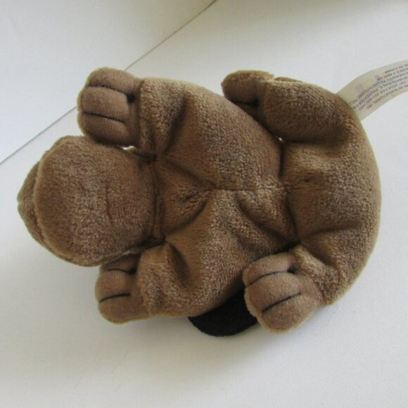 Brown Bassett Hound Dog Puppy with Black ears 7" long spotted nose PLUSH - Picture 5 of 10